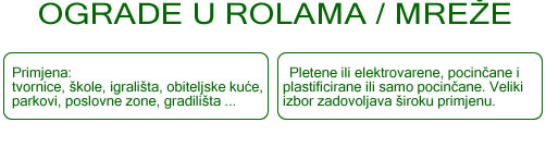 Mre�e pletiva za ograde